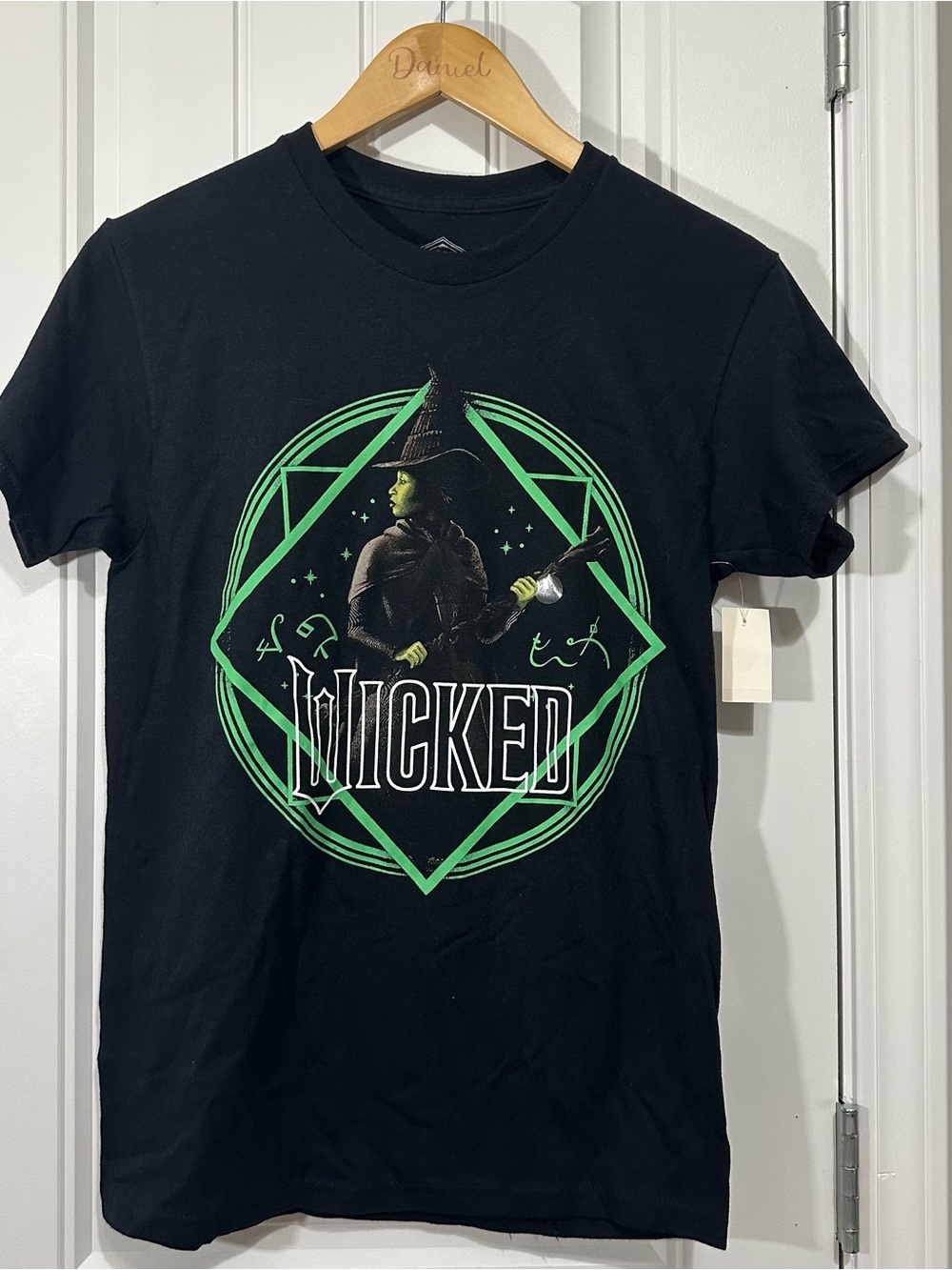 Hybrid Apparel Black Wicked Graphic Tee with Green Design